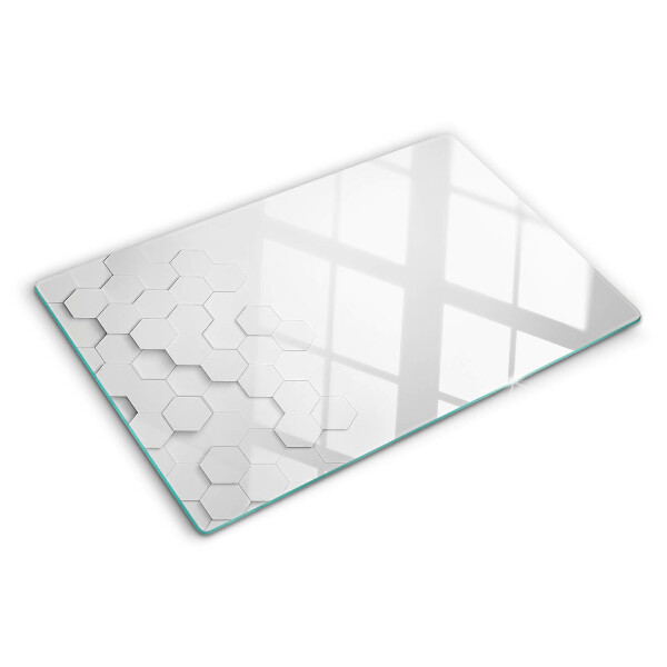 Schneidebrett Sechsecke in Grautönen