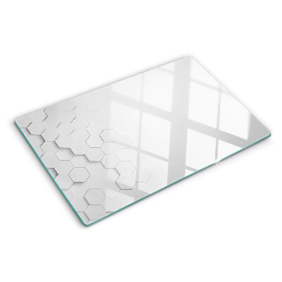 Schneidebrett Sechsecke in Grautönen