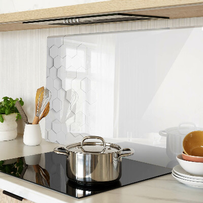 Schneidebrett Sechsecke in Grautönen