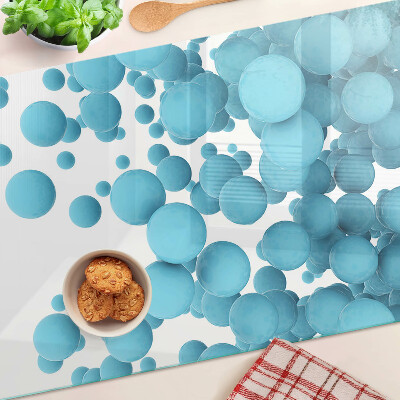 Schneidebrett glas Blasen in Blautönen