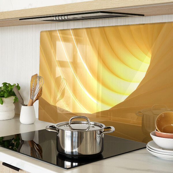 Schneidebrett Goldene Wellen und Fenster