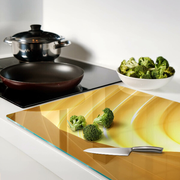 Schneidebrett Goldene Wellen und Fenster