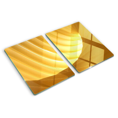 Schneidebrett Goldene Wellen und Fenster