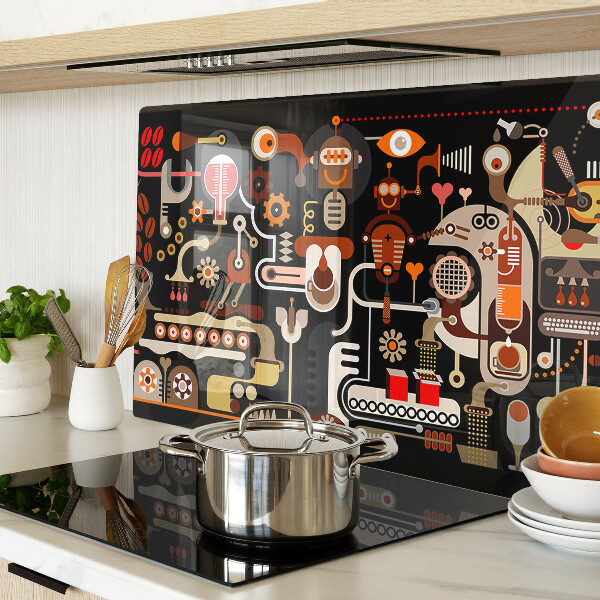 Schneidebrett Abstrakte Muster mit Pflanzenmotiven