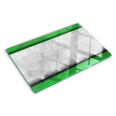 Glas schneidebrett Grüne und graue Linien