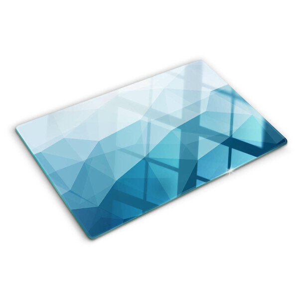 Schneidebrett Blauer Dreiecksverlauf