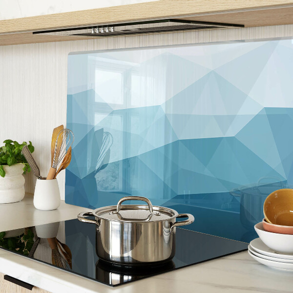 Schneidebrett Blauer Dreiecksverlauf