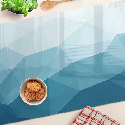 Schneidebrett Blauer Dreiecksverlauf