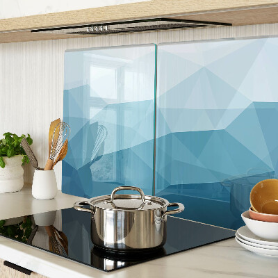 Schneidebrett Blauer Dreiecksverlauf