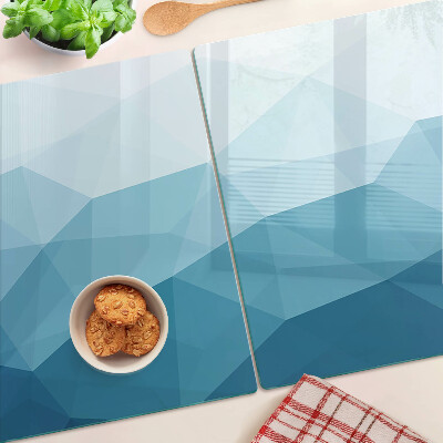 Schneidebrett Blauer Dreiecksverlauf