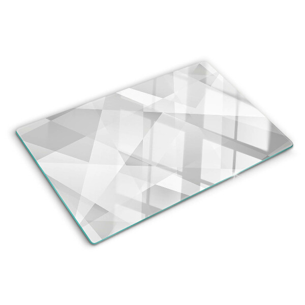 Schneidebrett Geometrie in Grautönen