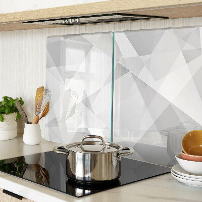 Schneidebrett Geometrie in Grautönen