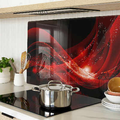 Schneidebrett Rote Wellen mit Lichteffekt