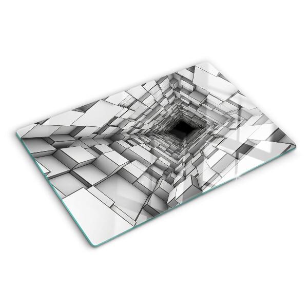 Schneidebrett glas 3D-Würfellabyrinth