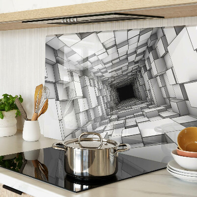 Schneidebrett glas 3D-Würfellabyrinth