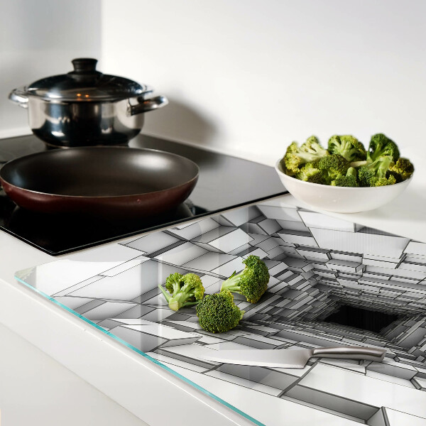 Schneidebrett glas 3D-Würfellabyrinth