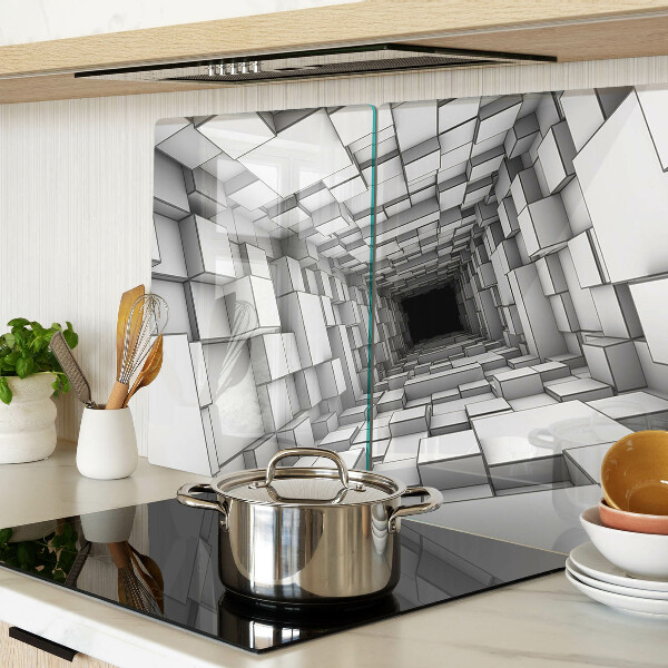 Schneidebrett glas 3D-Würfellabyrinth