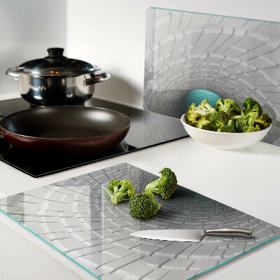 Glas schneidebrett 3D-Tunnel mit Tiefeneffekt