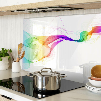 Schneidebrett glas Regenbogenfarben