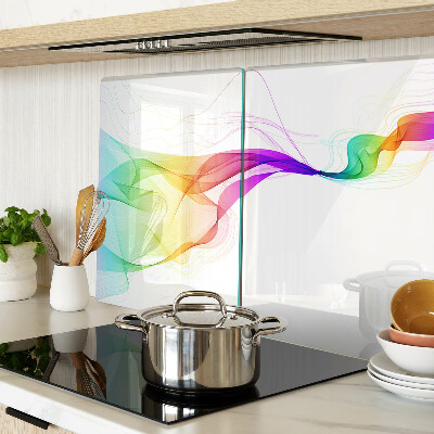 Schneidebrett glas Regenbogenfarben