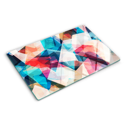 Schneidebrett Abstrakte Geometrien in Pastellfarben