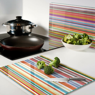 Schneidebrett Bunte Streifen