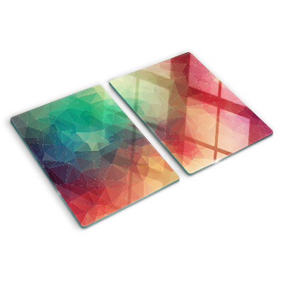 Glas schneidebrett Abstraktes geometrisches Muster