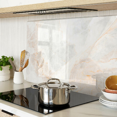 Schneidebrett glas Marmormuster mit Goldadern