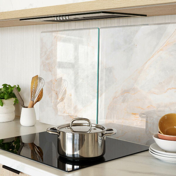 Schneidebrett glas Marmormuster mit Goldadern