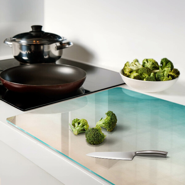 Schneidebrett Blauer und oranger Farbverlauf