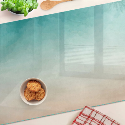 Schneidebrett mit blauem und orangefarbenem Farbverlauf