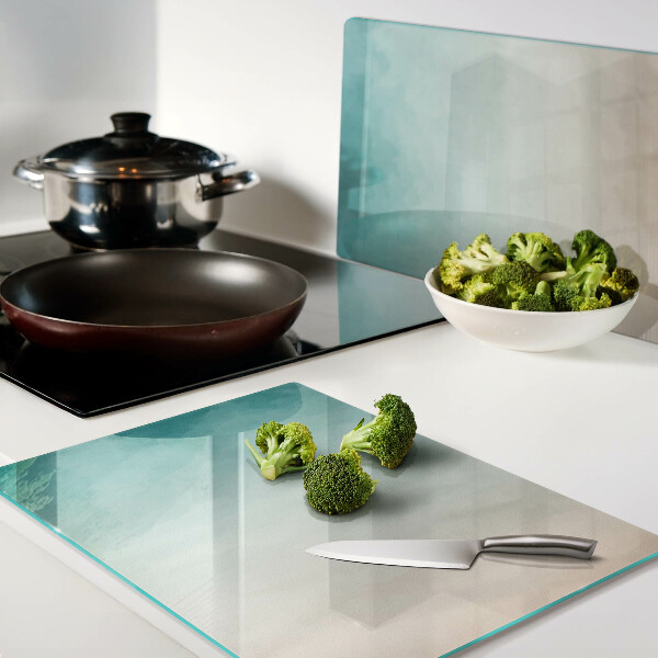 Schneidebrett Blauer und oranger Farbverlauf