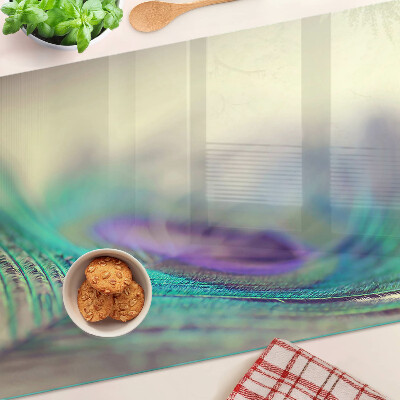 Glas schneidebrett Ein Tropfen auf einem Blatt