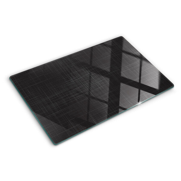 Glas-Schneidebrett mit geometrischem Linien- und Schattendesign