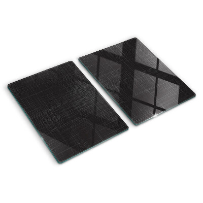 Glas-Schneidebrett mit geometrischem Linien- und Schattendesign