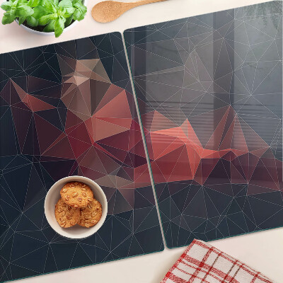 Schneidebrett Abstrakte Geometrie in Rottönen