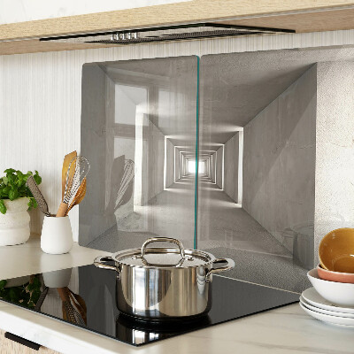 Schneidebrett glas Geometrischer Innenraum mit Tiefeneffekt