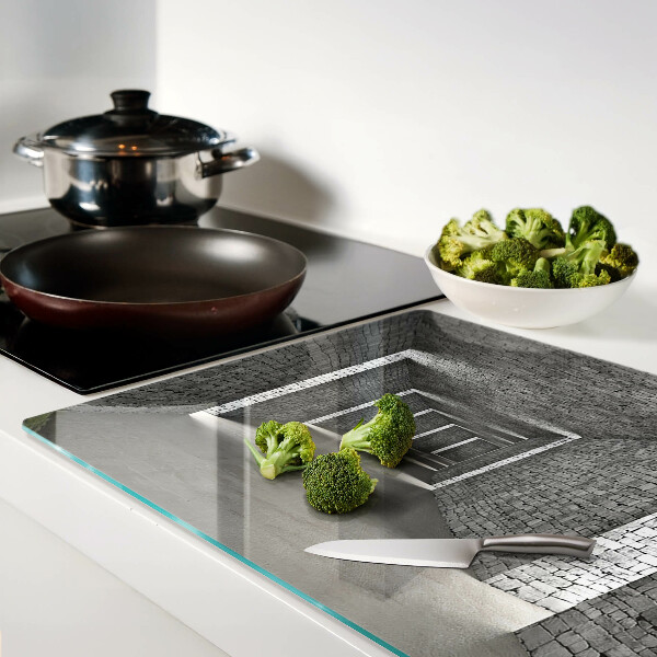 Glas-Schneidebrett mit Motiv