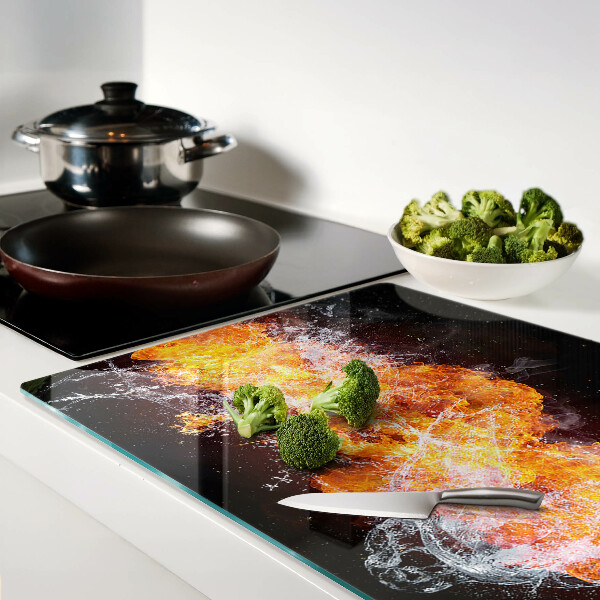 Glas-Schneidebrett mit dem Motiv 