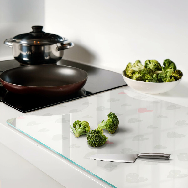 Schneidebrett Herzen in verschiedenen Farben