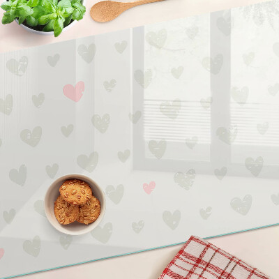 Schneidebrett Herzen in verschiedenen Farben