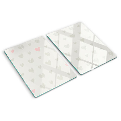 Schneidebrett Herzen in verschiedenen Farben