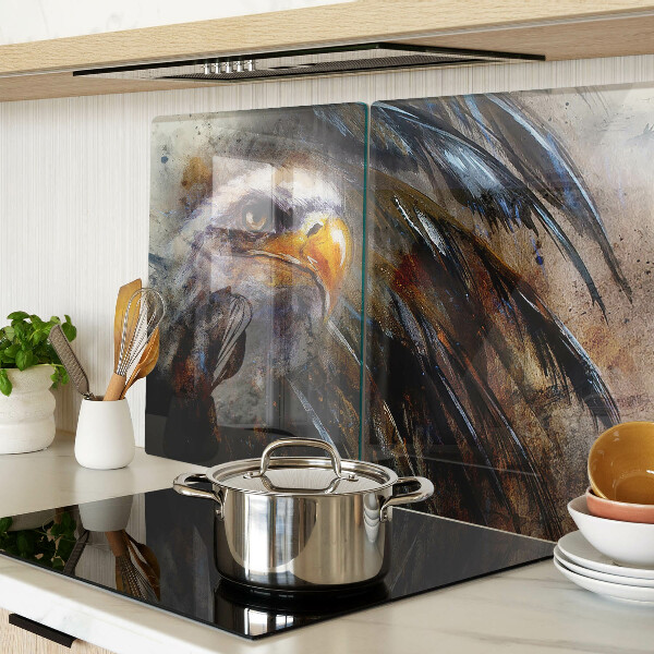 Glas schneidebrett Adler in Bewegung