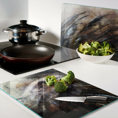 Glas schneidebrett Adler in Bewegung