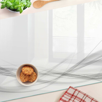 Schneidebrett glas Abstrakte Linien und Wellen