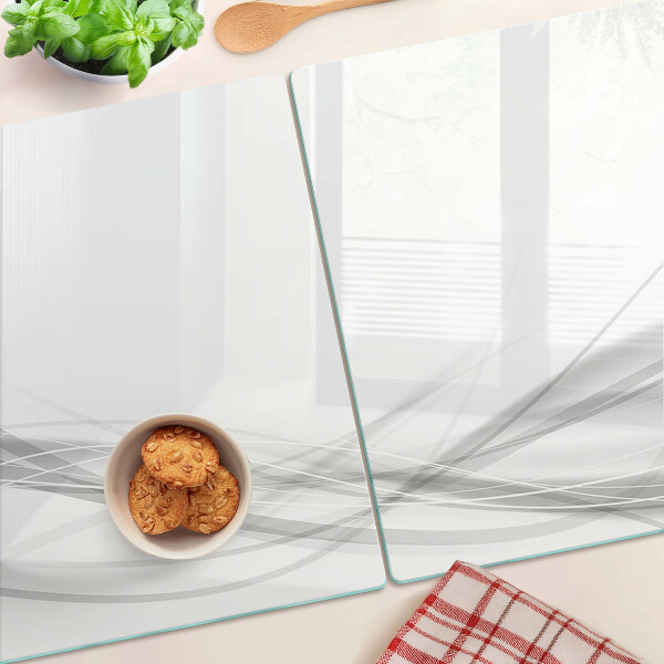 Schneidebrett glas Abstrakte Linien und Wellen