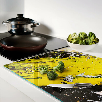 Glas schneidebrett Abstrakte Landschaft in intensiven Farben