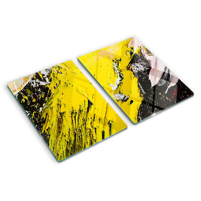 Glas schneidebrett Abstrakte Landschaft in intensiven Farben