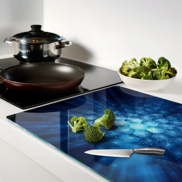 Schneidebrett mit blauem Lichtstreifen