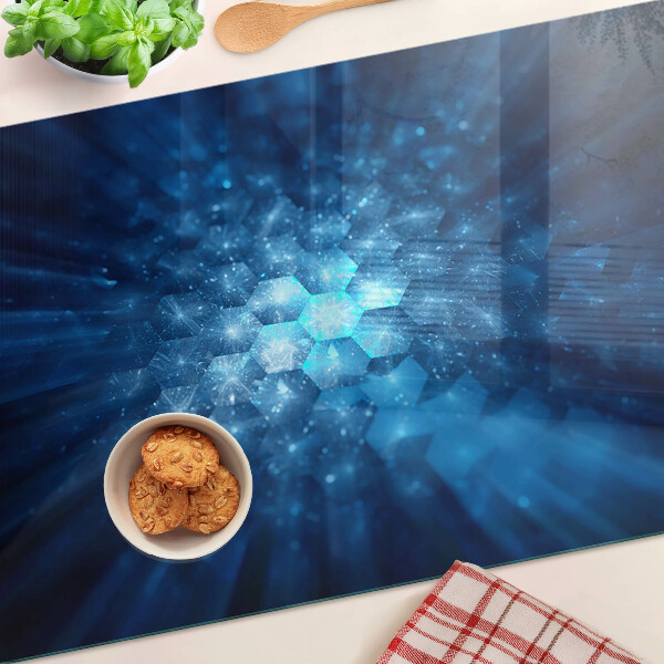 Schneidebrett mit blauem Lichtstreifen